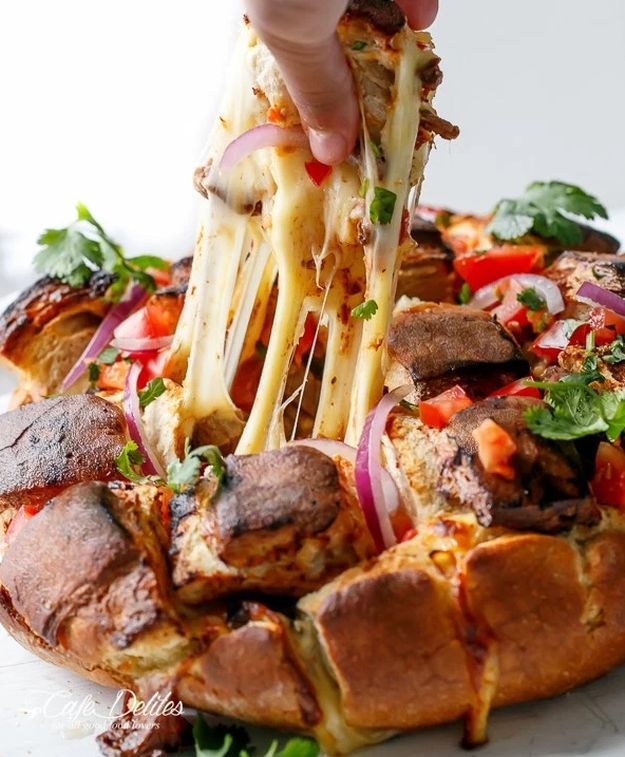 Spice Up Your Celebration: Carne Asada Chipotle Pull Apart Bread Recipe